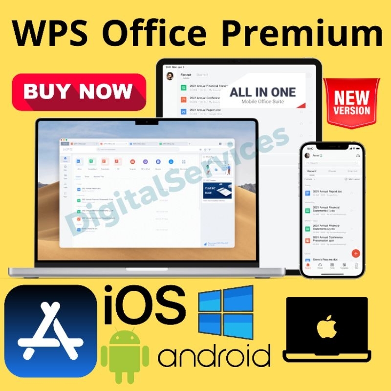 wps office ios / wps office android / wps office premium Win Mac
