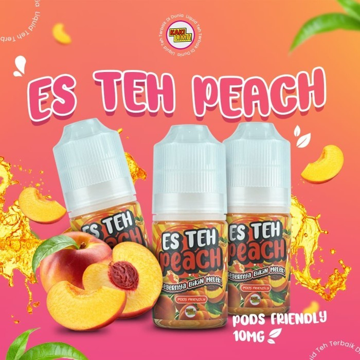 Es Teh Peach 30ML 10MG Saltnic