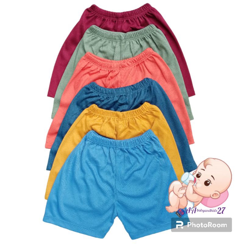 6PC Celana Bayi Model Segi Polos MIX WARNA Ukuran M L XL SNI Murah Berkualitas