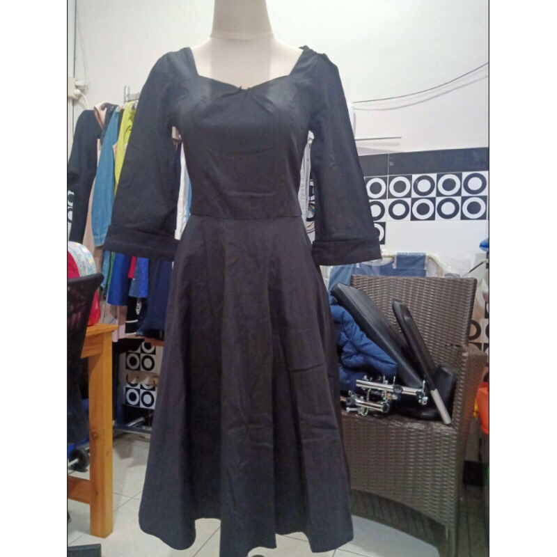 Dress hitam korea