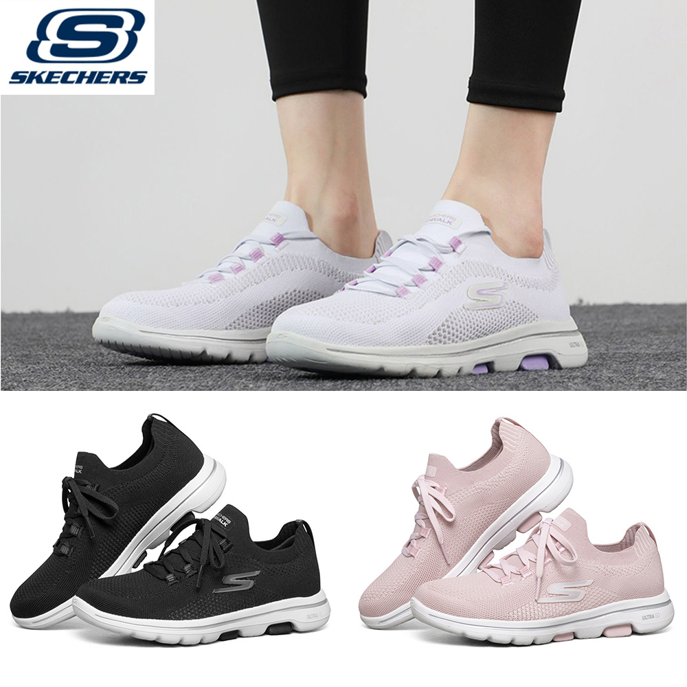 Sepatu SKECHERS  wanita tanpa shoes sneakers wanita slip sepatu kasual lari