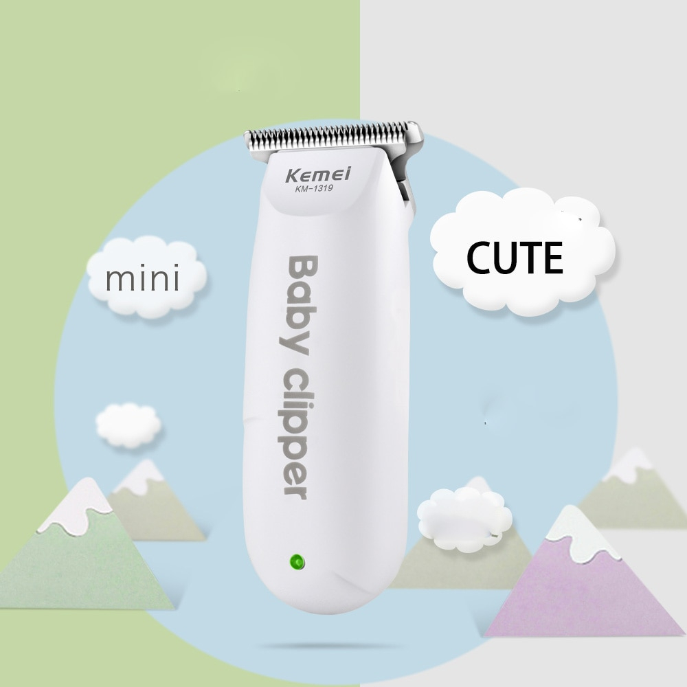 Kemei Alat Cukur Rambut Bayi Elektrik Baby Clipper Shaver - White