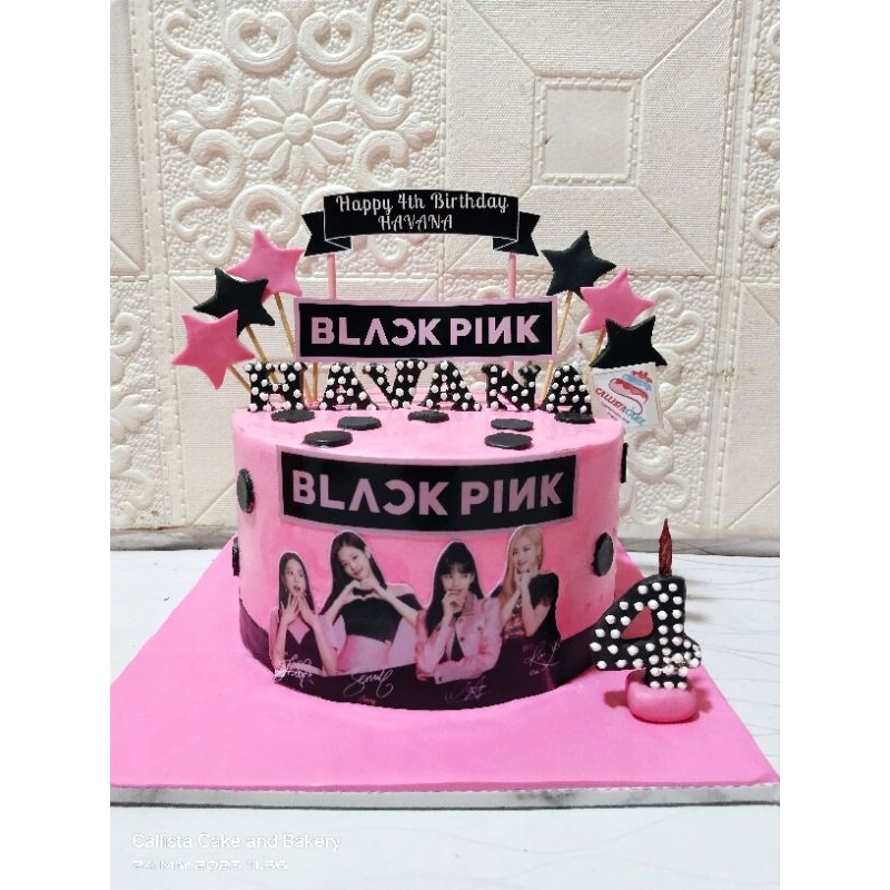 

Kue Ultah Blackpink Uk 18 / Uk 22cm / Kue Ultah Enak Cantik