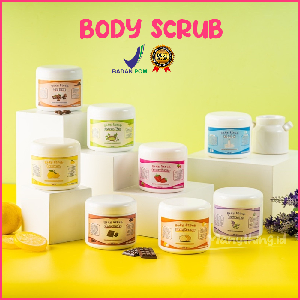 [BPOM] TERMURAH BODY SCRUB ALA SALON 250GRAM / LULUR BADAN / LULUR MANDI BRIGHTENING BODY SCRUB