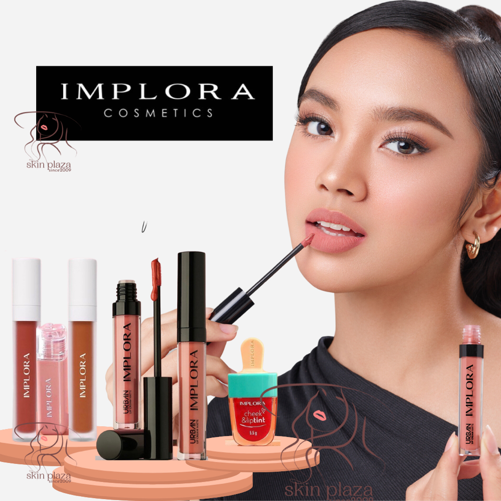 Implora Urban Lip Cream Matte | Lip Velvet | Cheek &amp; Liptint | Jelly Tint Lip Tint BPOM