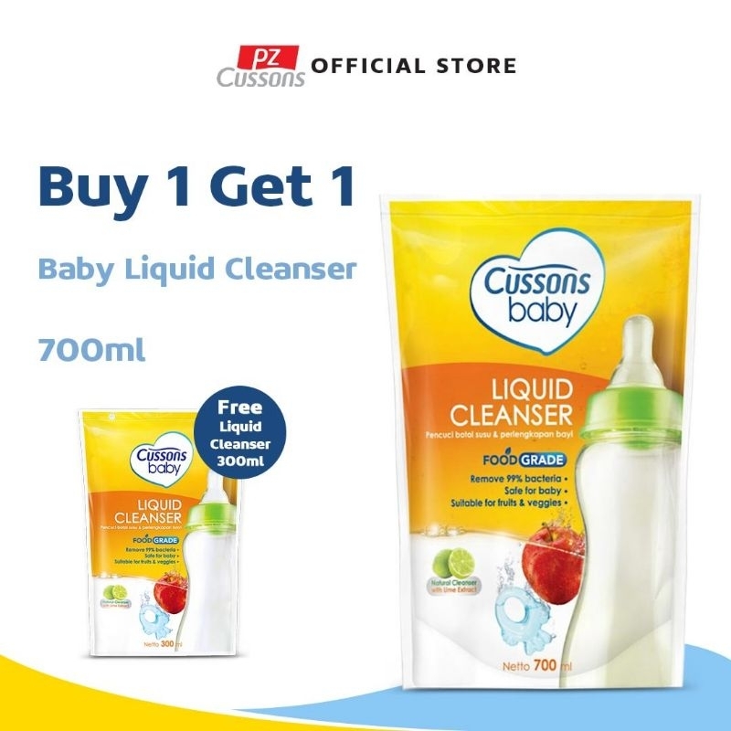 Cussons Baby Liquid Cleanser 700+300ml / Sabun Cuci Botol recomended PROMO