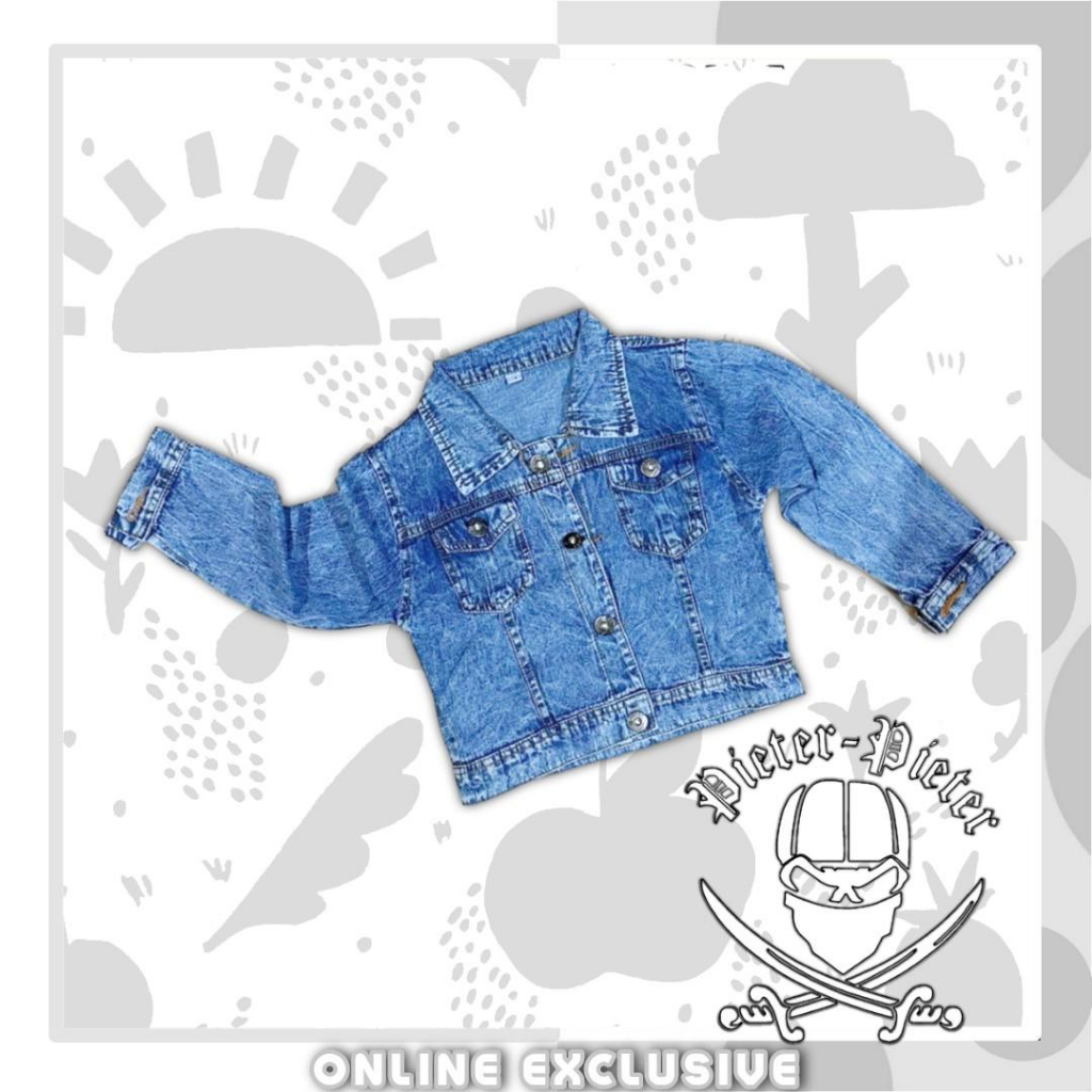 Jaket Jeans Anak Unisex Bisa cowok bisa Cewek Usia 1-10 tahun