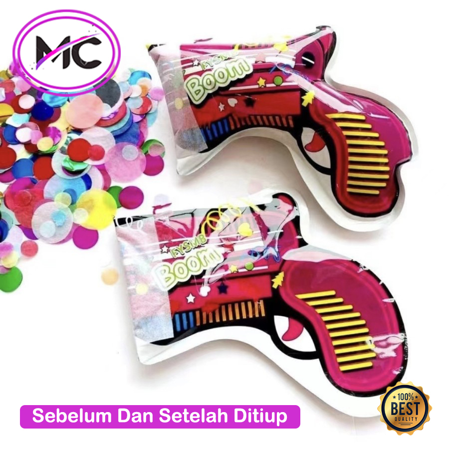 Pistol Confetti Popper Party Tembakan Pesta Ulang Tahun Surprise Boom