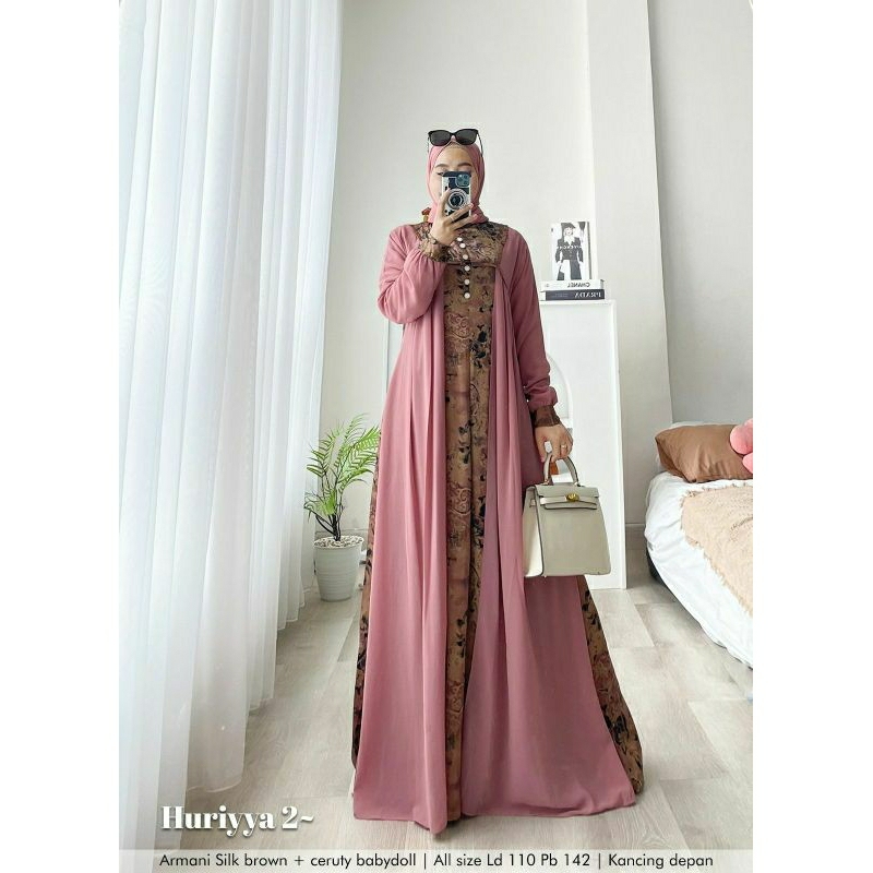 Huriyya 2 .KV Gamis Murah. Busui No Hijab Gaun Muslimah