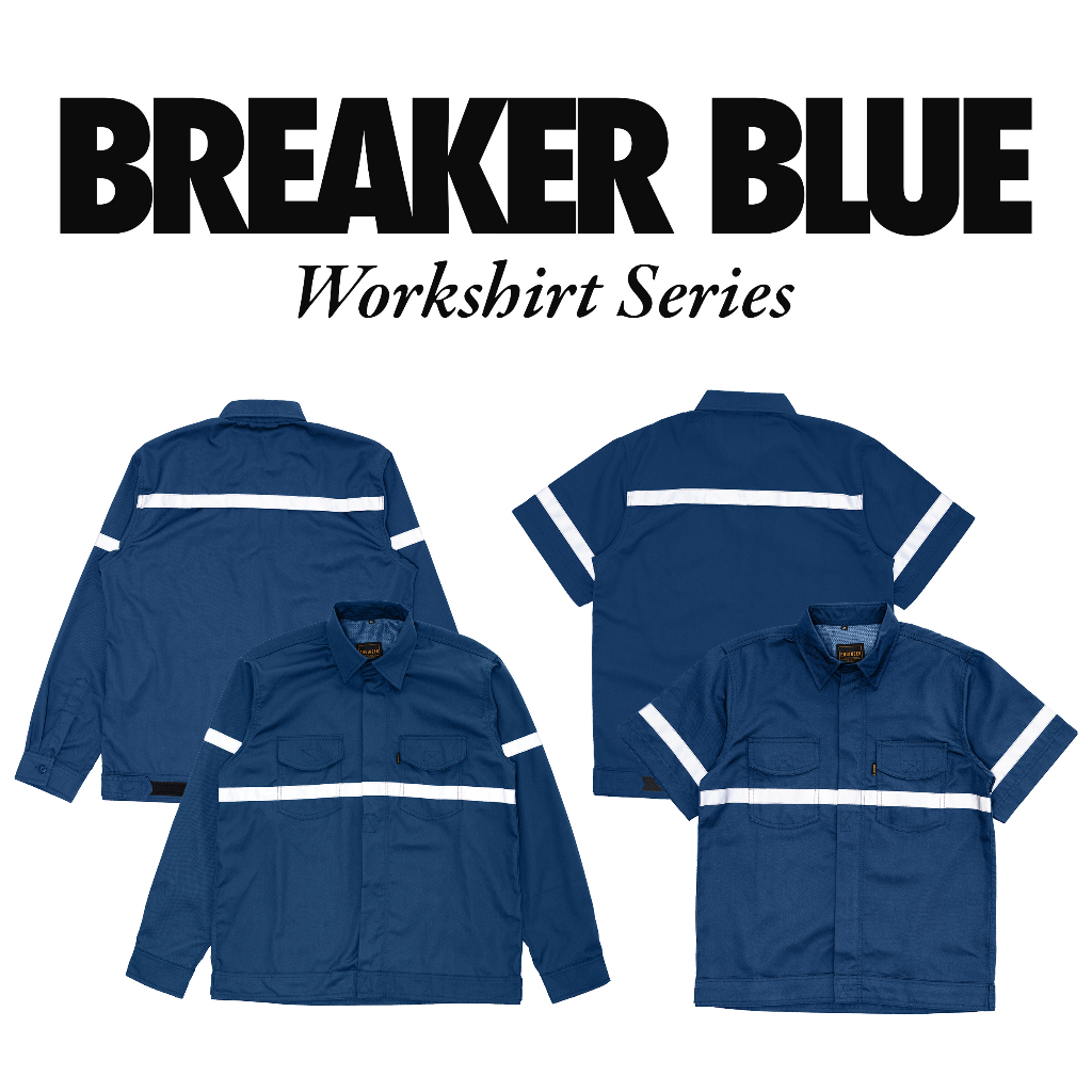 BREAKER SERAGAM WEARPACK KEMEJA LAPANGAN BIRU BY ENGINEER WORKWEAR