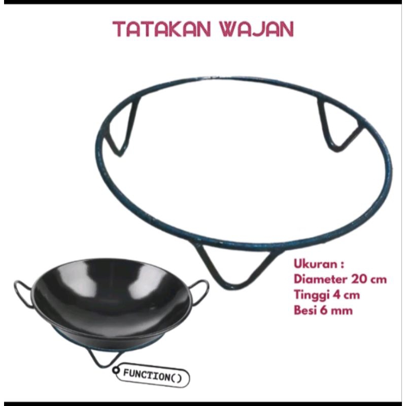 Tatakan Wajan Diameter 20cm Berbahan Besi kokoh