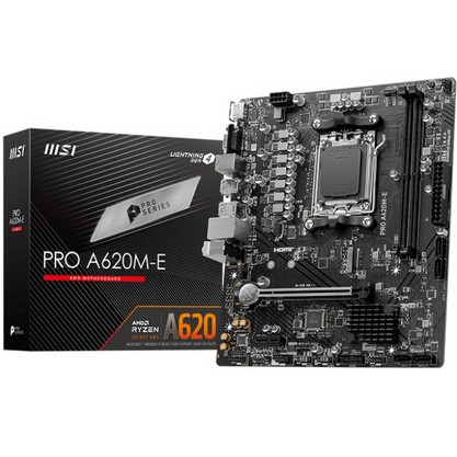 MSI PRO A620M-E DDR5 AMD A620 AM5 MOTHERBOARD