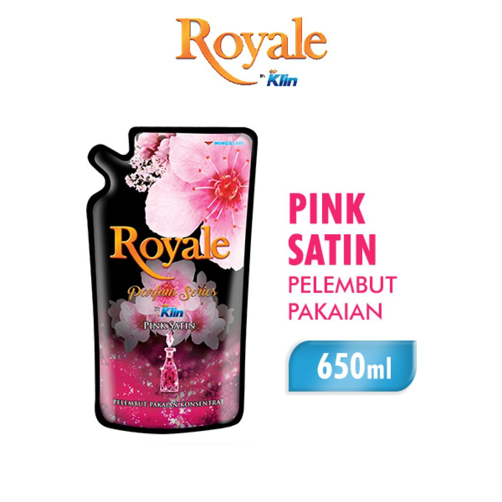 Royale Parfum Series Pelembut dan Pewangi Pakaian Pink Satin 650 ml