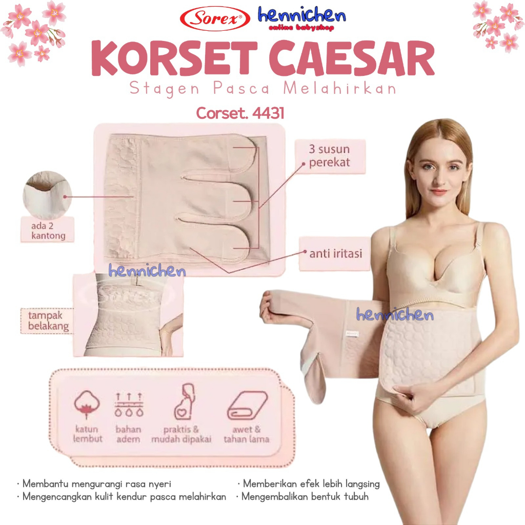 SOREX 4431 KORSET CAESAR Stagen Pasca Melahirkan POSTPARTUM All Size