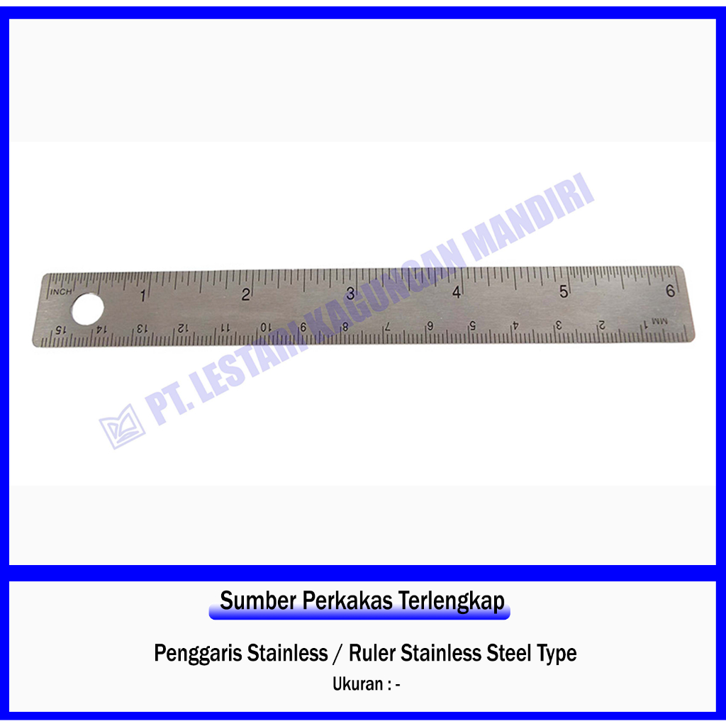 

Penggaris Stainless | Ruler Stainless Steel Type
