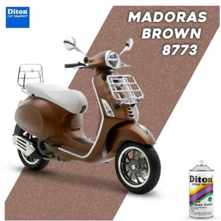 Pilox Diton Madoras Brown 8773 300ml Warna Coklat Batang Soklat Cokelat Kilap Mengkilap Glossy Sepeda Motor Mobil