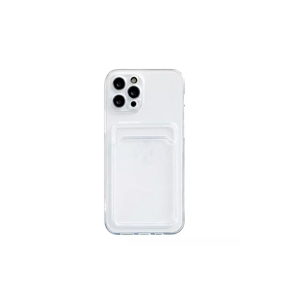 Crystal Slot Card Case For Samsung S23 S22 Ultra S23 S22 Plus S23 S22 SoftCase Transparant