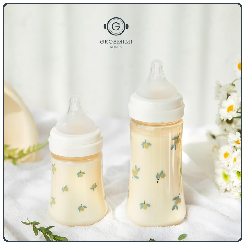 Grosmimi PPSU Olive Feeding Bottle | Botol Susu Bayi