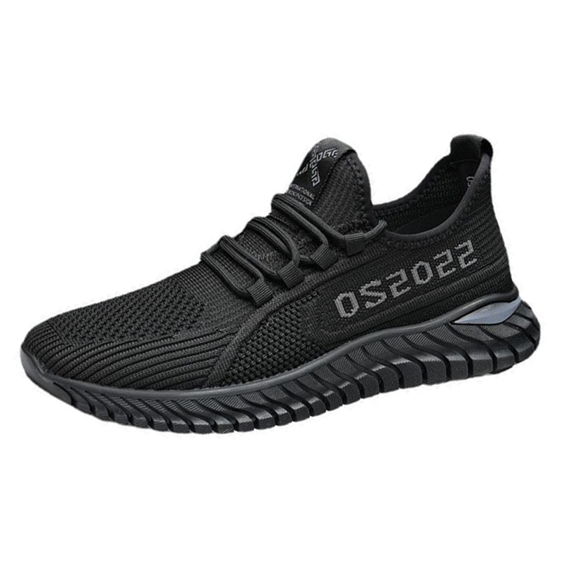 Highland Sepatu Pria Import Sneakers Abu Olahraga Fashion Sepatu Cowok Keren Hitam Sekolah Lari Trendy Sport Running Men Shoes MR152