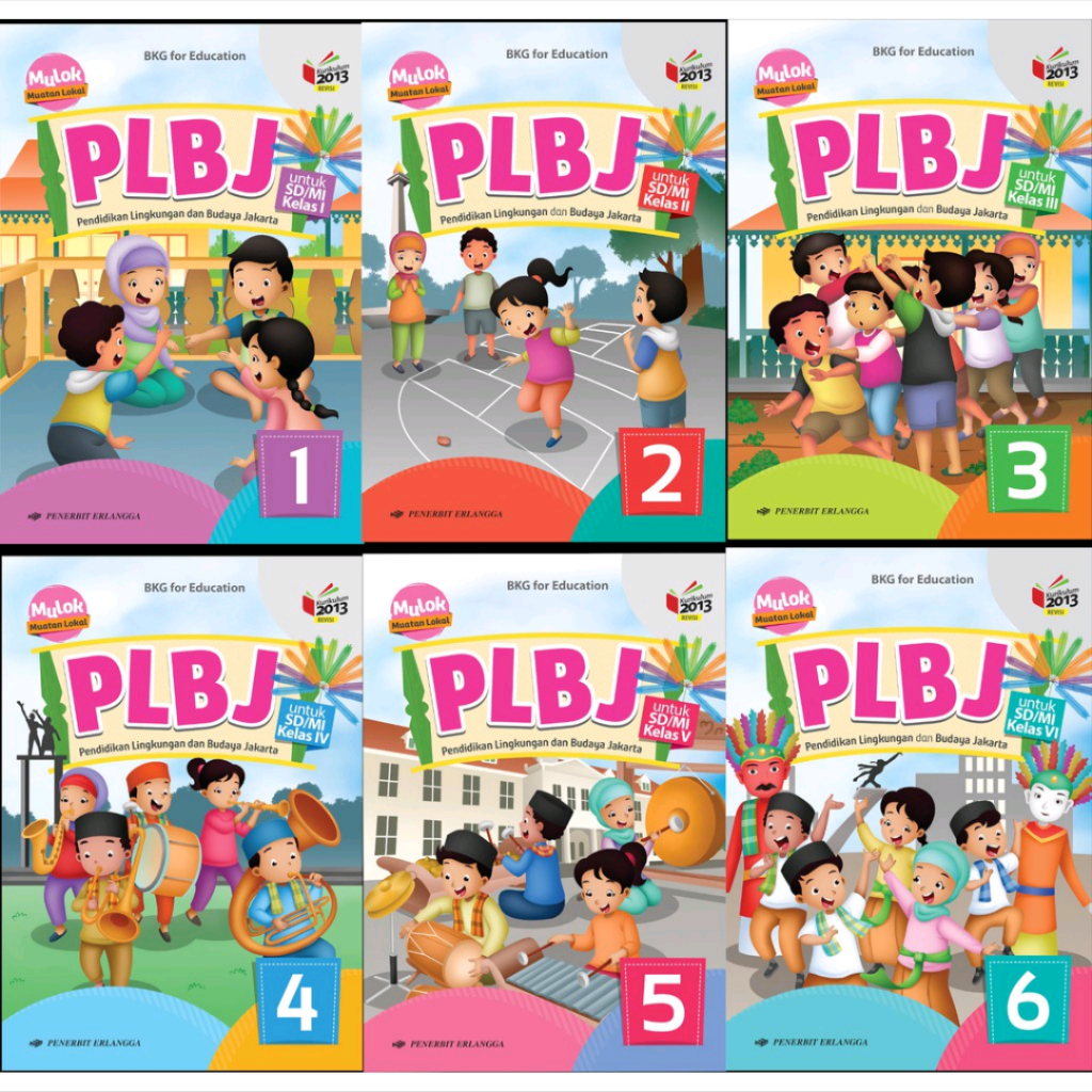BUKU BEKAS PLBJ KELAS 1/2/3/4/5/6 SD ERLANGGA KURIKULUM 2013 REVISI