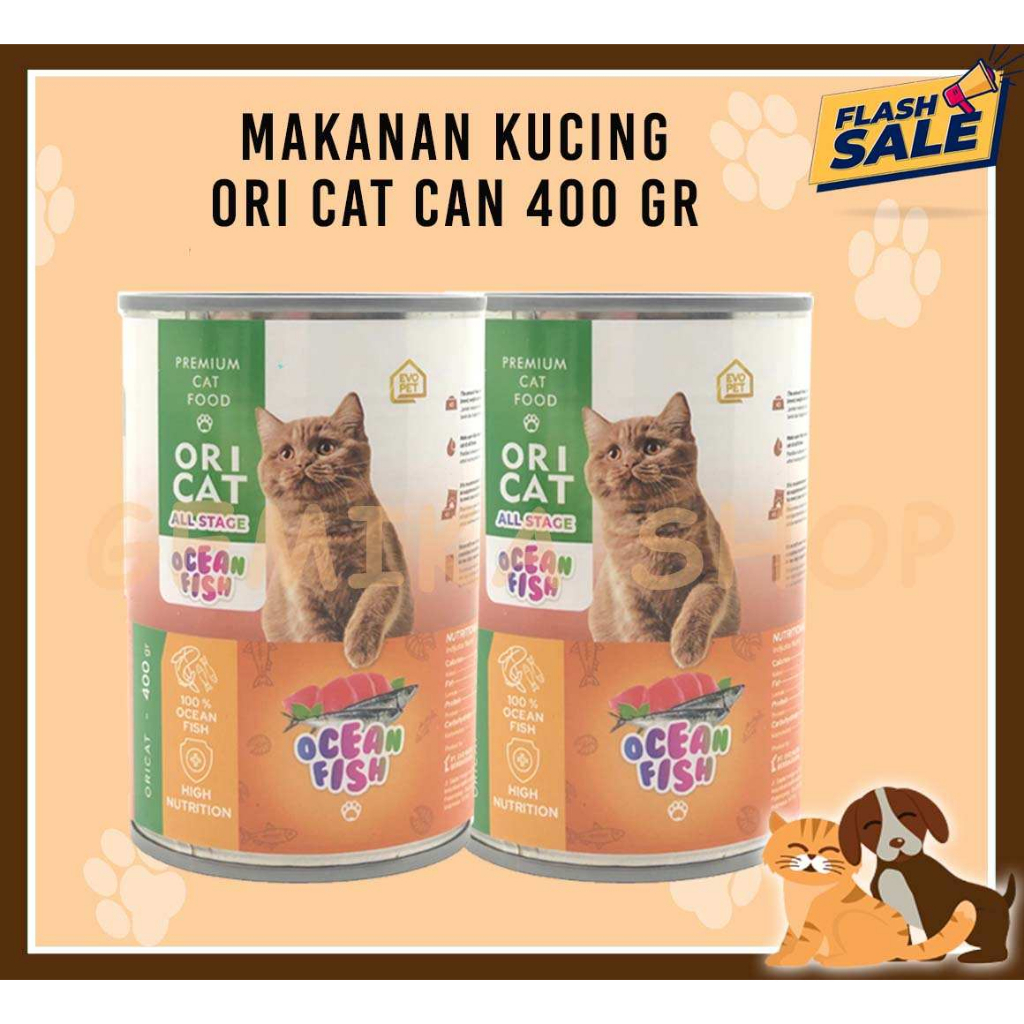 ORI CAT 400GR - MAKANAN KUCING KALENG BASAH
