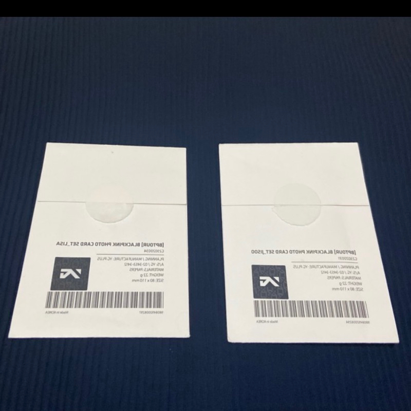 PHOTOCARD OFFICIAL BLACKPINK FLIMTY EXHIBITION JISOO LISA BLACKPINK PC