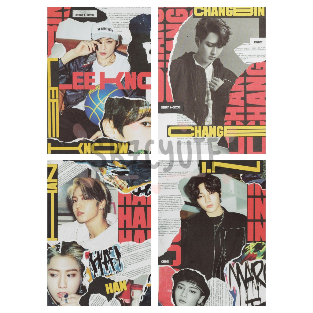 STRAY KIDS LEE KNOW CHANGBIN HAN JISUNG I.N JEONGIN AYEN HANDMADE GO LIVE DECO PAGE SEPERATOR A5