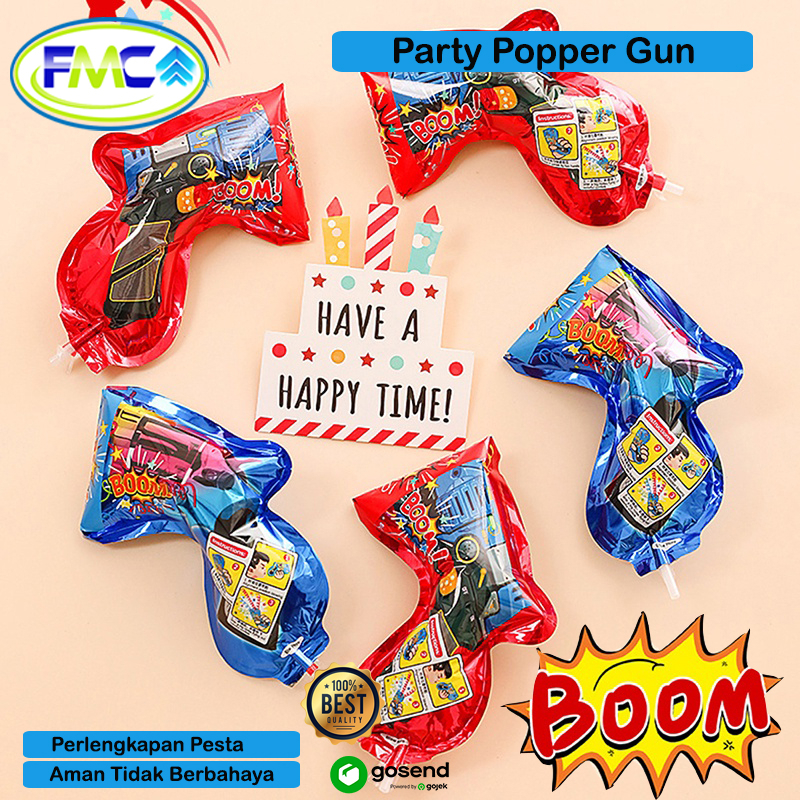 Popper Party Confetti Mini Piston Gun Kejutan Pesta Ulang Tahun Anak Dewasa Surpaise Murah