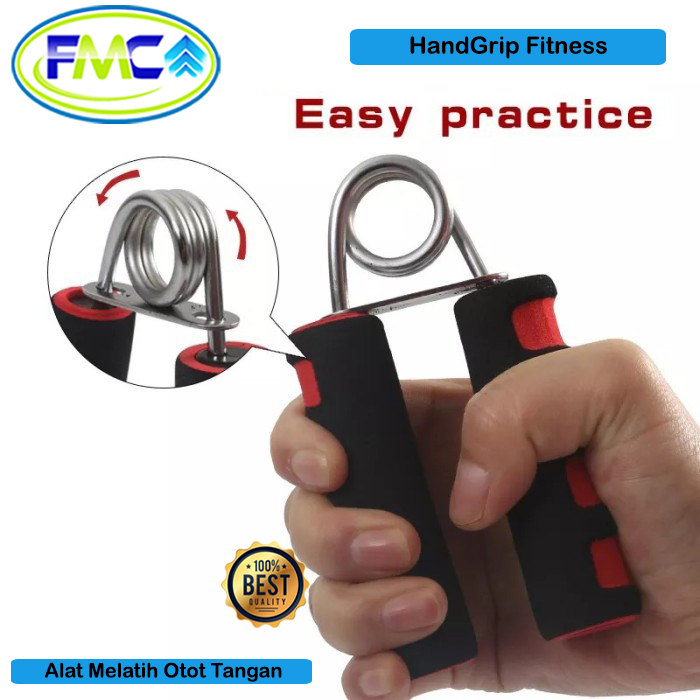 Hand Grip Fitnes Handgrip Gagang Busa Mini Alat Olahraga Melatih Kekuatan Otot Tangan