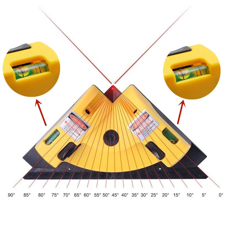 Laser Siku Sudut 90 Derajat / Laser Level Waterpass / Alat Ukur Siku / Laser Line