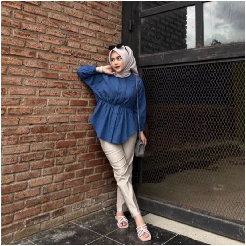 ALYA SHIRT - Kemeja Wanita - Atasan Wanita Oversize