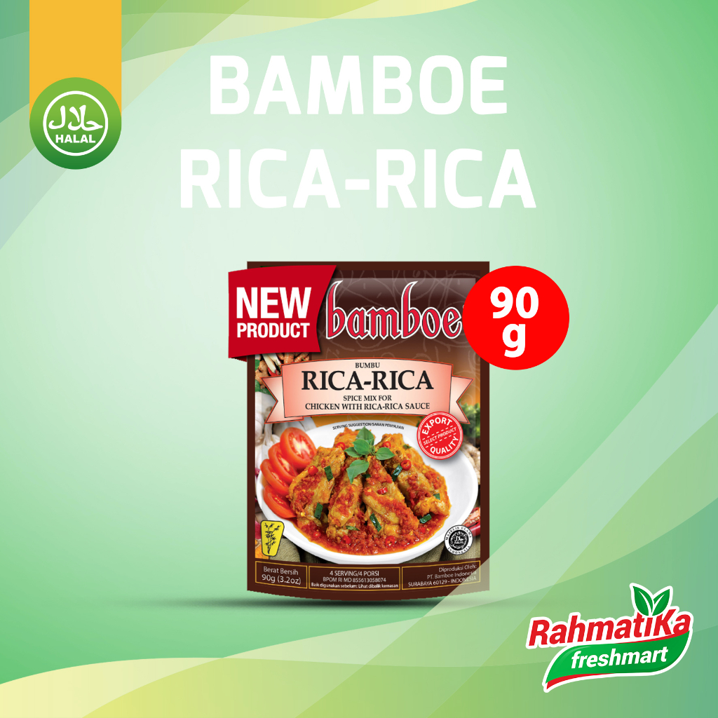 Bamboe Spice Mix Chicken Rica-Rica Sauce / Bumbu Rica-Rica 90 gram