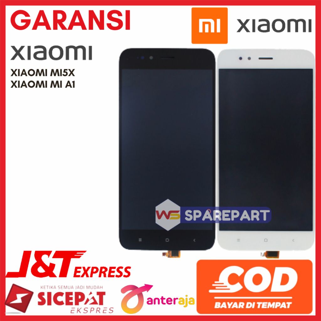 LCD XIAOMI MI A1 /MI5X / MI A1 - ORIGINAL FULLSET TOUCHSCREEN