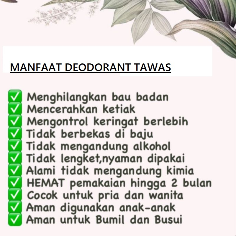 Deodorant Tawas Spray Deodoran Deo Cair Tawas Reguler Premium Quality Kualitas Bagus