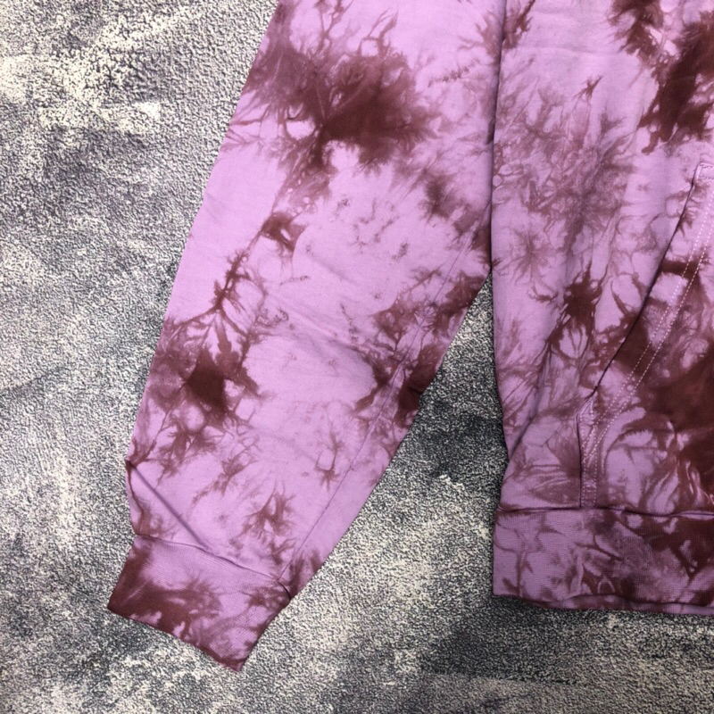 Converse Unisex Go-To Dyed Pullover Hoodie - Violet Black