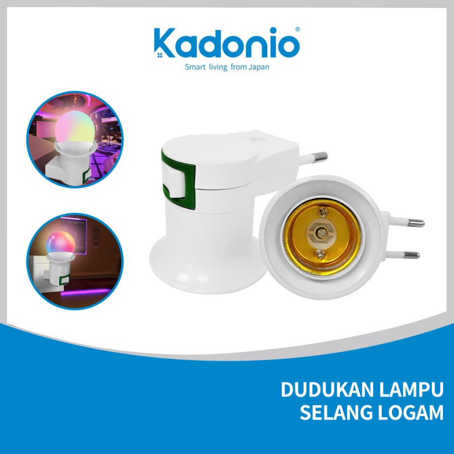 Fitting colok fitting lampu tidur fitting lampu E27+Saklar on off