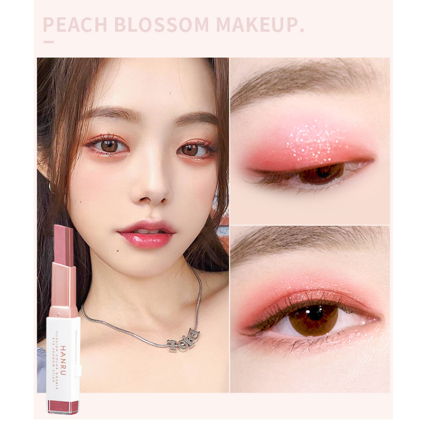 YZS Original Eye Shadow Two-color Highlighter Eyeshadow Kombinasi Glitter Tahan Lama  Make Up Kosmetik Korean Eye Shadow Stick Beautiful Wanita Premium Waterproof Tint