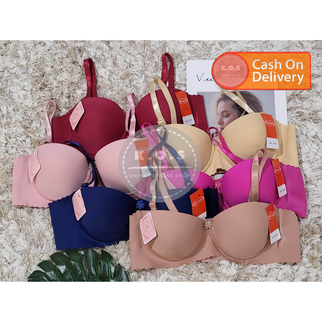 Bra bh kawat seamless busa tipis ukuran 36 - 42 kait 3