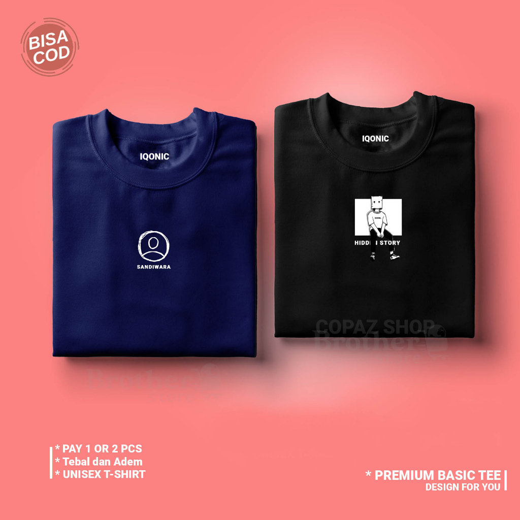 ( PROMO COD ) BROTHER STORE / Kaos Distro Pria / Kaos Distro100% Catoon Combed 24s tebal / Articel SANDIWARA