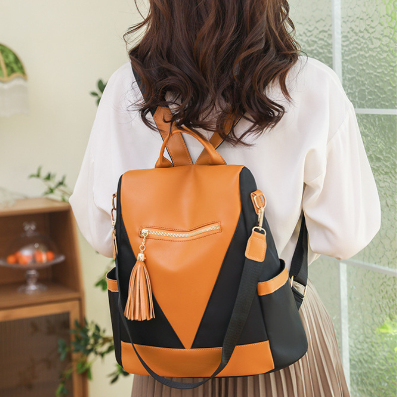 138315 Ransel Korea Multifungsi Tas Wanita Punggung Tas Samping Import Kantor Kerja Sekolah Kuliah Outdoor Trendy Fashion