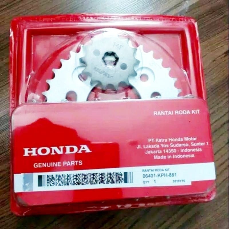 GEAR SET KHARISMA SUPRA 125 GEAR PAKET RANTAI RODA KHARISMA SUPRA 125 KPH