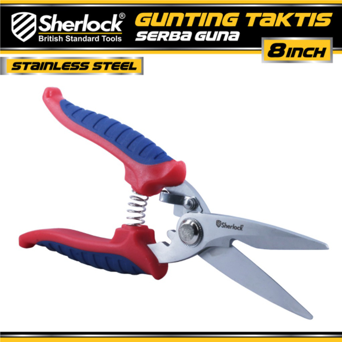 Gunting Taktis Serba Guna 8 inch Sherlock Gunting Dahan / Ranting