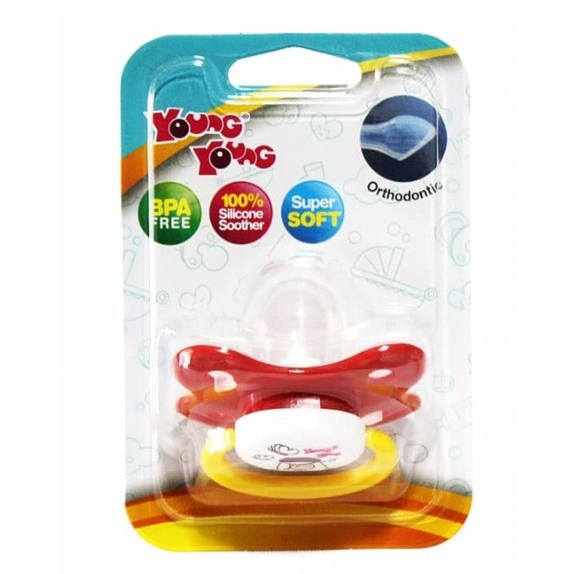 Young Young Silicone Soother S0-3 Newborn dan SO-10 (ortho) Empeng Bayi