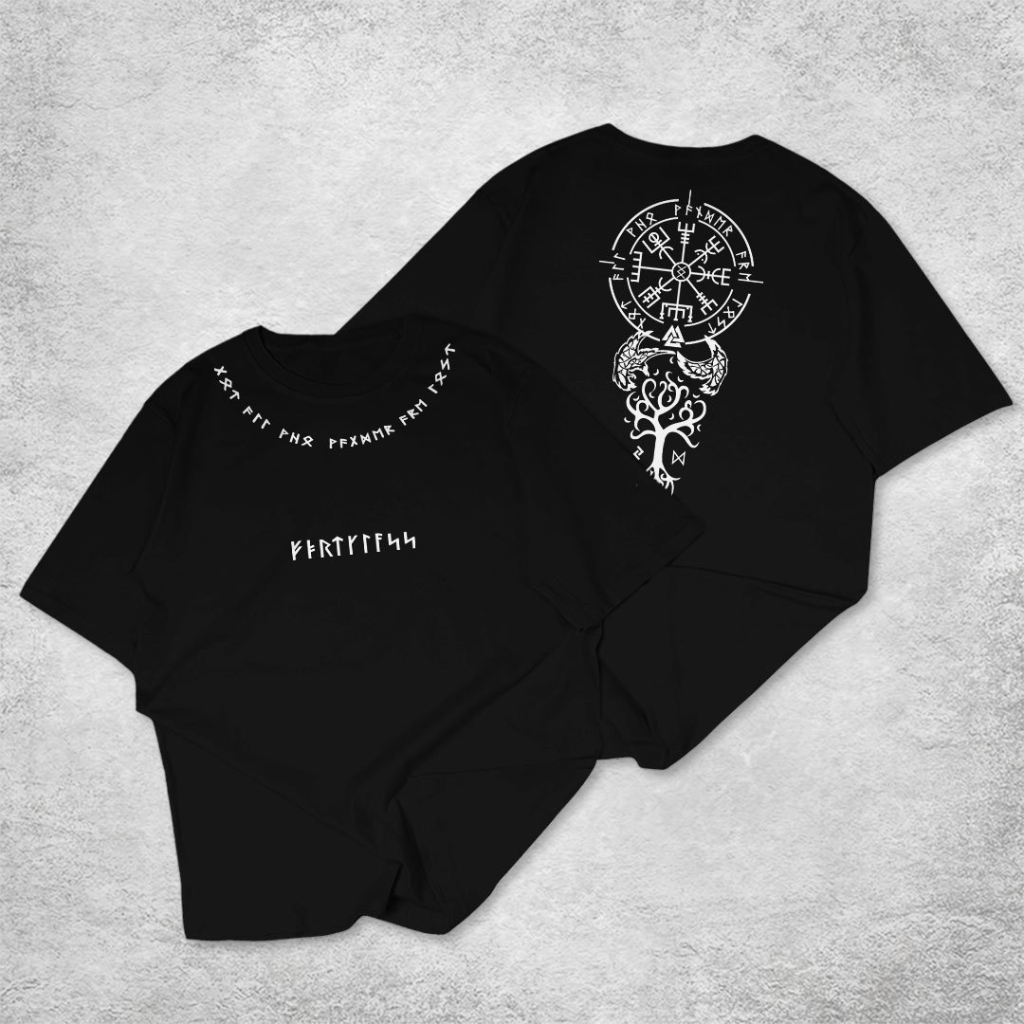 FORTGLASS VIKING KAOS MOTIF PRIA PREMIUM COTTON COMBED 30S REGULER FIT LENGAN PENDEK ORIGINAL FORTKLASS