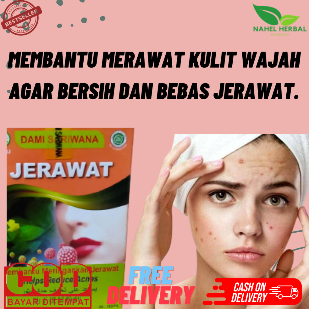 Menghilangkan jerawat secara alami dengan Kapsul Dami Sariwana - Suplemen Jerawat Batu Dan Vitamin C