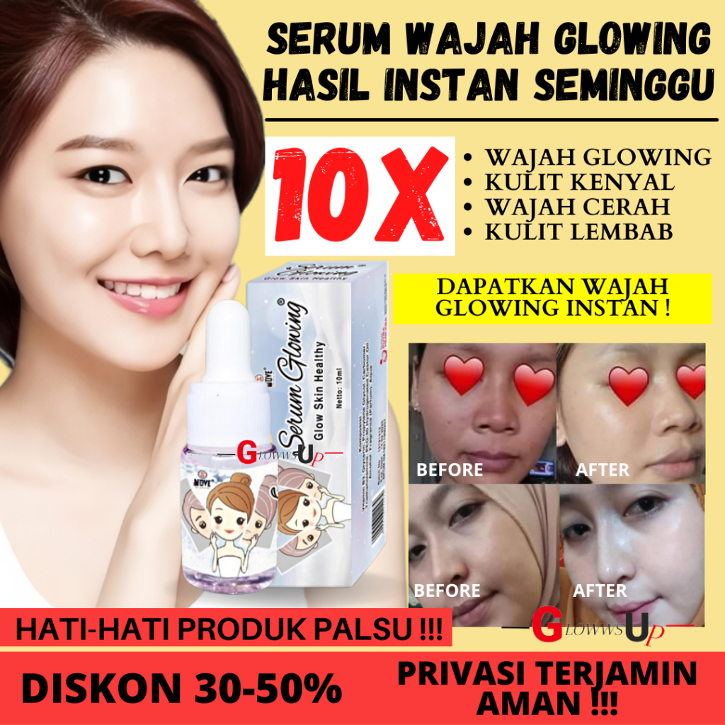 NOVE SERUM GLOWING GLOW SKIN HEALTHY 10ML - SERUM WAJAH NOVE