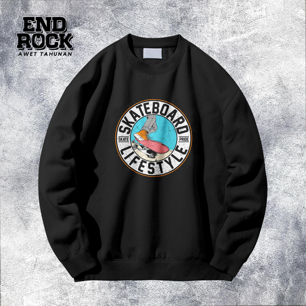 Crewneck Exclusive Original Endrock Tema Skateboard Life Style DTFS183