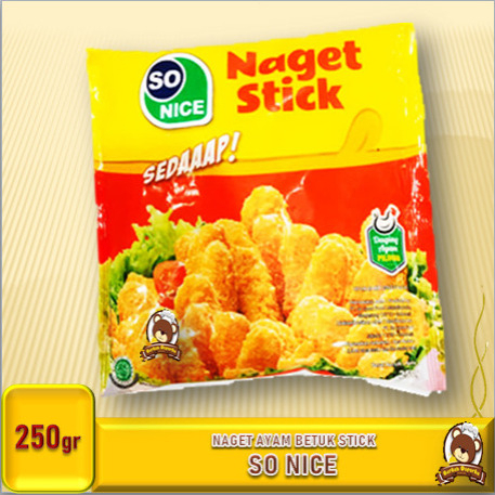 So Nice Naget Nugget Stick 250g So Nice By So Good Distributor Frozen Food Bogor
