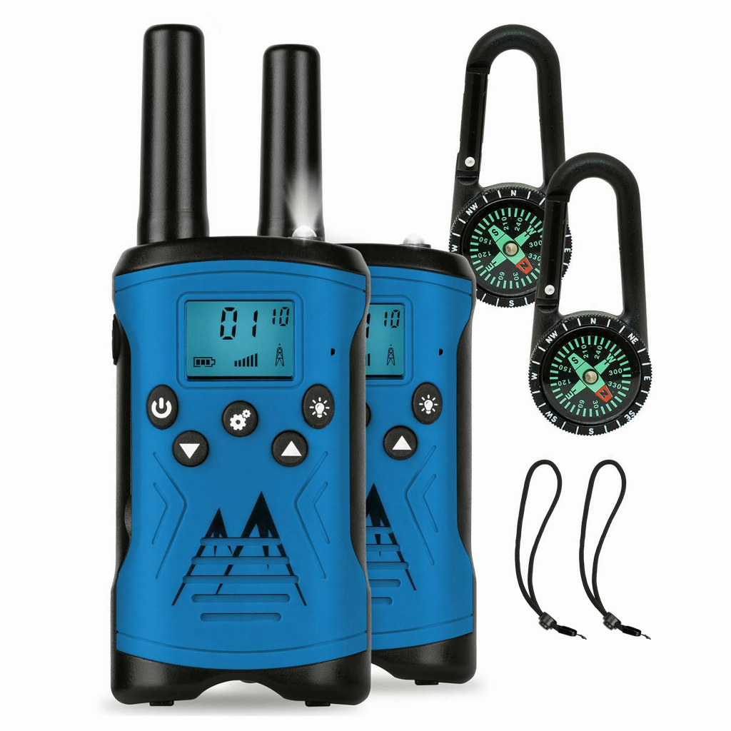 HT MERODITH T52® |  Walkie Talkie Anak Sipil dengan Kompas berisi 2pcs walky talky 3-5km | Gift for little adventurers T52