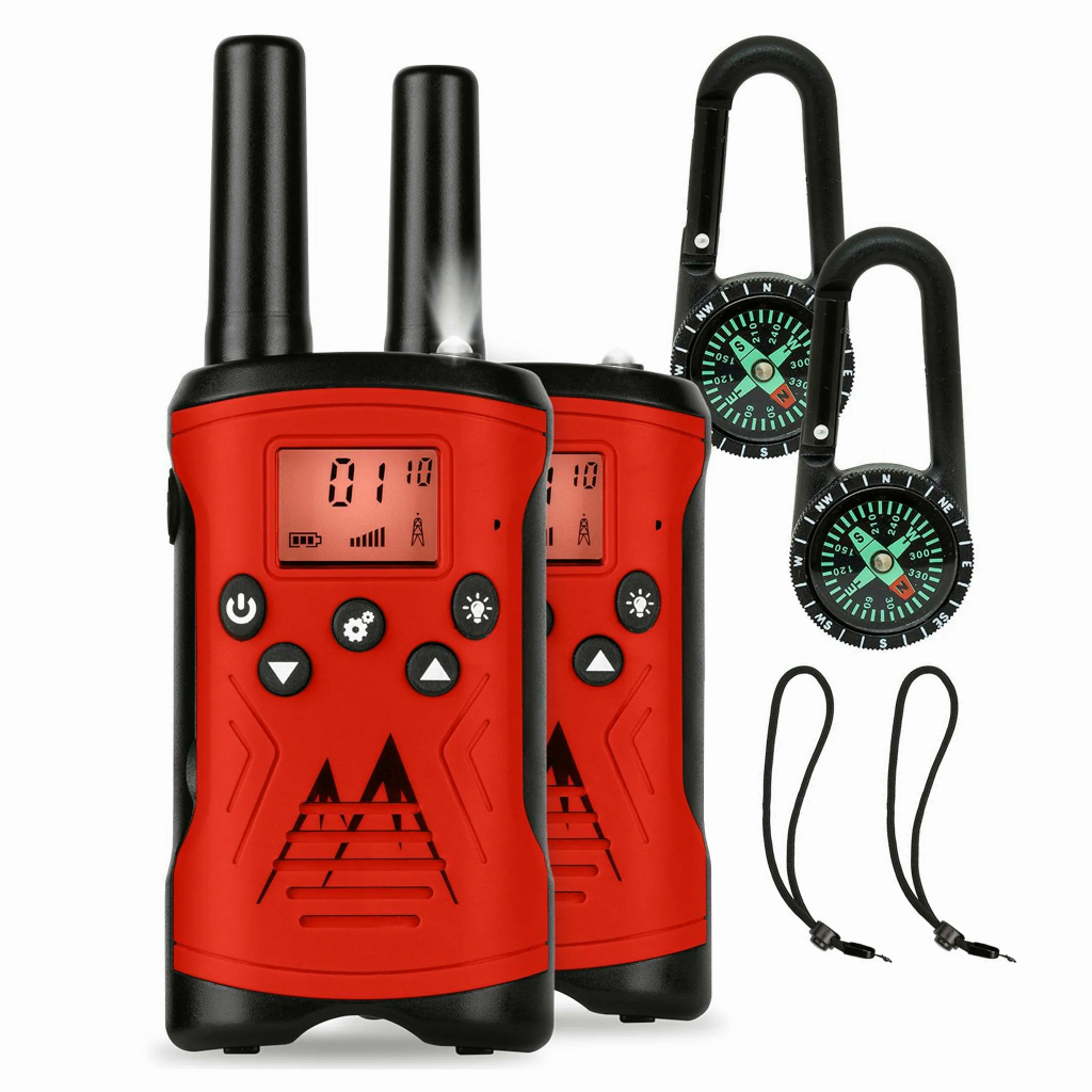 HT MERODITH T52® |  Walkie Talkie Anak Sipil dengan Kompas berisi 2pcs walky talky 3-5km | Gift for little adventurers T52